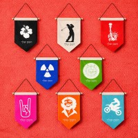 דגל לתליה על קיר בעיצוב אישי