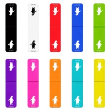 סימני לספרים בעיצוב אישי עם השם שלך בעיצוב פינגווין גדול הסמניה 13 × 2.5 ס"מ