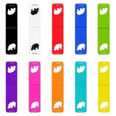 סימני לספרים בעיצוב אישי עם השם שלך בעיצוב קרנף גדול הסמניה 13 × 2.5 ס"מ