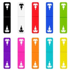 סימני לספרים בעיצוב אישי עם השם שלך בעיצוב אימון יוגה גדול הסמניה 13 × 2.5 ס"מ