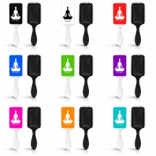 מסרק לשיער בעיצוב אישי עם השם שלך בעיצוב אימון יוגה גודל המסרק 21.5 × 6.8 ס"מ