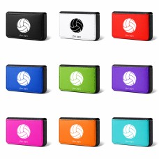 ארנק כרטיסי אשראי בעיצוב אישי עם השם שלך בעיצוב כדור כדורעף גודל גודל ארנק כרטיסי אשראי 10 × 6.6 ס"מ