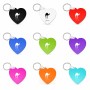 מחזיק מפתחות בצורת לב בעיצוב אישי עם השם שלך בעיצוב גמל גודל המחזיק 5 × 5 ס"מ