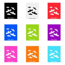 שלט אלומיניום גדול לחדר בעיצוב אישי עם השם שלך בעיצוב עטלפים גודל השלט 20 × 25 ס"מ.