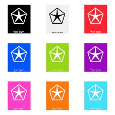 שלט אלומיניום גדול לחדר בעיצוב אישי עם השם שלך בעיצוב קרייזלר גודל השלט 20 × 25 ס"מ.