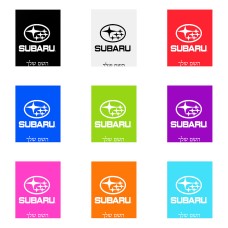 שלט אלומיניום גדול לחדר בעיצוב אישי עם השם שלך בעיצוב סובארו גודל השלט 20 × 25 ס"מ.