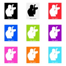 שלט אלומיניום גדול לחדר בעיצוב אישי עם השם שלך בעיצוב צלם - גברים גודל השלט 20 × 25 ס"מ.