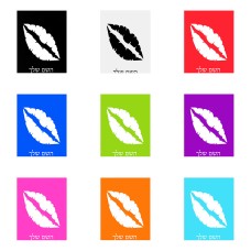 שלט אלומיניום גדול לחדר בעיצוב אישי עם השם שלך בעיצוב שפתיים - נשיקה גודל השלט 20 × 25 ס"מ.