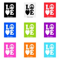 שלט אלומיניום גדול לחדר בעיצוב אישי עם השם שלך בעיצוב אהבה גודל השלט 20 × 25 ס"מ.