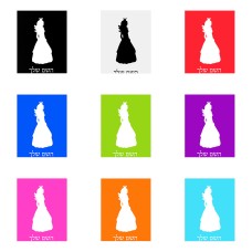 שלט אלומיניום גדול לחדר בעיצוב אישי עם השם שלך בעיצוב נסיכה גודל השלט 20 × 25 ס"מ.