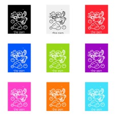 שלט אלומיניום גדול לחדר בעיצוב אישי עם השם שלך בעיצוב מחזמר אנג'ל 2 גודל השלט 20 × 25 ס"מ.