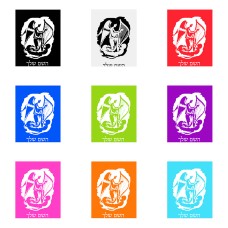 שלט אלומיניום גדול לחדר בעיצוב אישי עם השם שלך בעיצוב אנג'ל מוזיקלי גודל השלט 20 × 25 ס"מ.