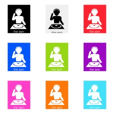 שלט אלומיניום גדול לחדר בעיצוב אישי עם השם שלך בעיצוב אזור מוזיקה של די ג'יי גודל השלט 20 × 25 ס"מ.