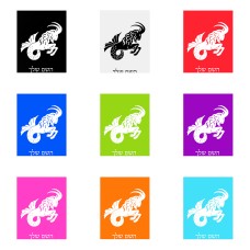 שלט אלומיניום גדול לחדר בעיצוב אישי עם השם שלך בעיצוב מזלות - גדי גודל השלט 20 × 25 ס"מ.