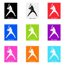 שלט אלומיניום גדול לחדר בעיצוב אישי עם השם שלך בעיצוב שחקן בייסבול גודל השלט 20 × 25 ס"מ.