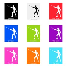 שלט אלומיניום גדול לחדר בעיצוב אישי עם השם שלך בעיצוב לוחם סייף גודל השלט 20 × 25 ס"מ.