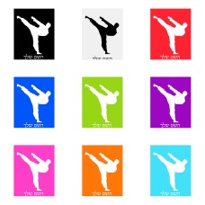 שלט אלומיניום גדול לחדר בעיצוב אישי עם השם שלך בעיצוב קרטה גודל השלט 20 × 25 ס"מ.