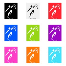 שלט אלומיניום גדול לחדר בעיצוב אישי עם השם שלך בעיצוב כדורסל אולימפי גודל השלט 20 × 25 ס"מ.