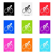 שלט אלומיניום גדול לחדר בעיצוב אישי עם השם שלך בעיצוב אופניים אולימפיים גודל השלט 20 × 25 ס"מ.