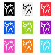 שלט אלומיניום גדול לחדר בעיצוב אישי עם השם שלך בעיצוב לוחמים אולימפיים גודל השלט 20 × 25 ס"מ.