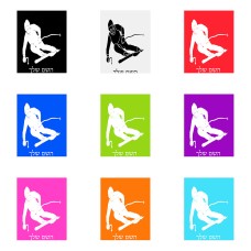 שלט אלומיניום גדול לחדר בעיצוב אישי עם השם שלך בעיצוב סקי גודל השלט 20 × 25 ס"מ.