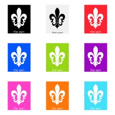 שלט אלומיניום גדול לחדר בעיצוב אישי עם השם שלך בעיצוב פרחי פרחים - צרפת גודל השלט 20 × 25 ס"מ.