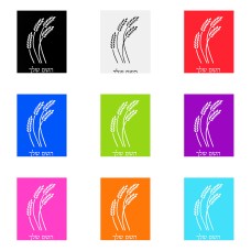 שלט אלומיניום גדול לחדר בעיצוב אישי עם השם שלך בעיצוב חיטה גלית זהב גודל השלט 20 × 25 ס"מ.