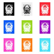 שלט אלומיניום גדול לחדר בעיצוב אישי עם השם שלך בעיצוב רוקנרול גודל השלט 20 × 25 ס"מ.