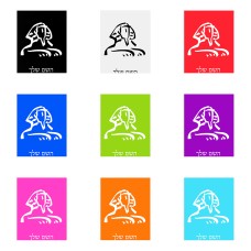 שלט אלומיניום גדול לחדר בעיצוב אישי עם השם שלך בעיצוב ספינקס מצרים גודל השלט 20 × 25 ס"מ.