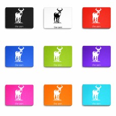 פד לעכבר בעיצוב אישי עם השם שלך בעיצוב צבי גודל הפד 22 × 18 ס"מ