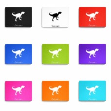 פד לעכבר בעיצוב אישי עם השם שלך בעיצוב דינוזאור גודל הפד 22 × 18 ס"מ