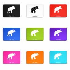 פד לעכבר בעיצוב אישי עם השם שלך בעיצוב פיל גודל הפד 22 × 18 ס"מ