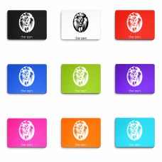 פד לעכבר בעיצוב אישי עם השם שלך בעיצוב פני אריה גודל הפד 22 × 18 ס"מ