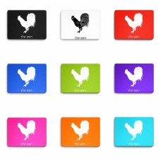 פד לעכבר בעיצוב אישי עם השם שלך בעיצוב תרנגול גודל הפד 22 × 18 ס"מ