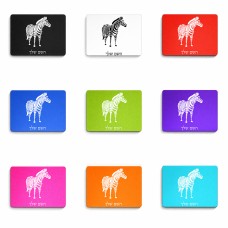 פד לעכבר בעיצוב אישי עם השם שלך בעיצוב זברה גודל הפד 22 × 18 ס"מ