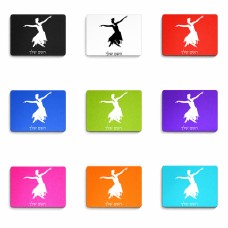 פד לעכבר בעיצוב אישי עם השם שלך בעיצוב בלרינה גודל הפד 22 × 18 ס"מ