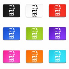 פד לעכבר בעיצוב אישי עם השם שלך בעיצוב שף גודל הפד 22 × 18 ס"מ