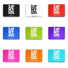 פד לעכבר בעיצוב אישי עם השם שלך בעיצוב לנשק את החברה שלי גודל הפד 22 × 18 ס"מ