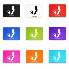 פד לעכבר בעיצוב אישי עם השם שלך בעיצוב בתולת ים - אישה גודל הפד 22 × 18 ס"מ