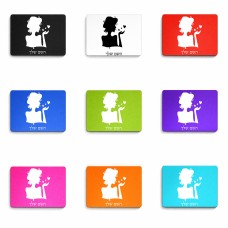 פד לעכבר בעיצוב אישי עם השם שלך בעיצוב אהבת נשים גודל הפד 22 × 18 ס"מ