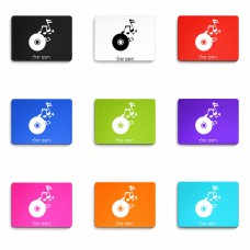 פד לעכבר בעיצוב אישי עם השם שלך בעיצוב תקליטור - אזור מוזיקה גודל הפד 22 × 18 ס"מ