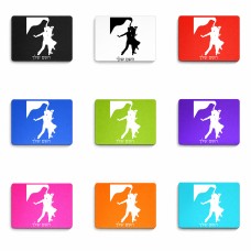 פד לעכבר בעיצוב אישי עם השם שלך בעיצוב אישה רוקדת עם גבר גודל הפד 22 × 18 ס"מ