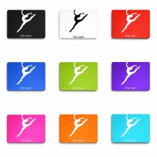 פד לעכבר בעיצוב אישי עם השם שלך בעיצוב בלט גודל הפד 22 × 18 ס"מ