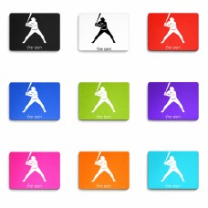 פד לעכבר בעיצוב אישי עם השם שלך בעיצוב שחקן בייסבול גודל הפד 22 × 18 ס"מ