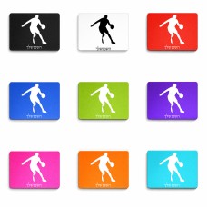 פד לעכבר בעיצוב אישי עם השם שלך בעיצוב שחקן כדורסל גודל הפד 22 × 18 ס"מ