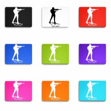 פד לעכבר בעיצוב אישי עם השם שלך בעיצוב ביאתלון גודל הפד 22 × 18 ס"מ