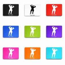 פד לעכבר בעיצוב אישי עם השם שלך בעיצוב פיתוח גוף גודל הפד 22 × 18 ס"מ