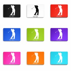 פד לעכבר בעיצוב אישי עם השם שלך בעיצוב שחקן גולף גודל הפד 22 × 18 ס"מ