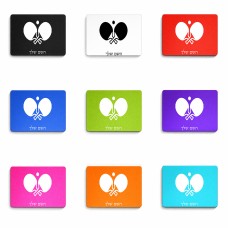 פד לעכבר בעיצוב אישי עם השם שלך בעיצוב פינג פונג גודל הפד 22 × 18 ס"מ