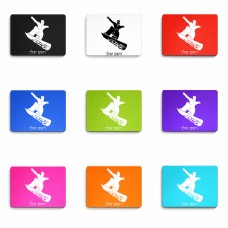 פד לעכבר בעיצוב אישי עם השם שלך בעיצוב סנובורדיסט גודל הפד 22 × 18 ס"מ